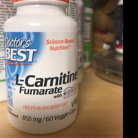 Doctor's Best, L-Carnitine Fumarate with Biosint Carnitines, 855 mg, 180 Veggie Caps Review
