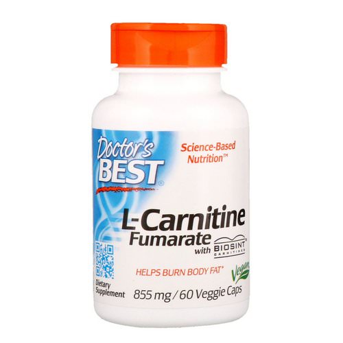 Doctor's Best, L-Carnitine Fumarate with Biosint Carnitines, 855 mg, 60 Veggie Caps Review