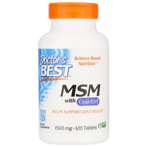 Doctor's Best, MSM with OptiMSM, 1,500 mg, 120 Tablets Review