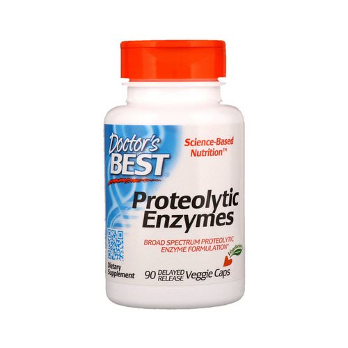 Doctor's Best, Proteolytic Enzymes, 90 Delayed Release Veggie Caps Review