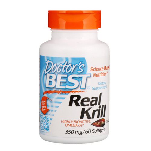 Doctor's Best, Real Krill, 350 mg, 60 Softgel Capsules Review