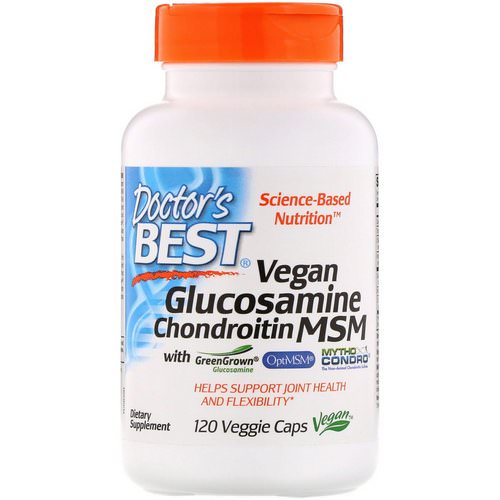 Doctor's Best, Vegan Glucosamine Chondroitin MSM, 120 Veggie Caps Review
