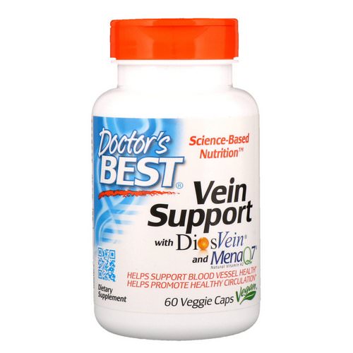 Doctor's Best, Vein Support, with DiosVein and MenaQ7, 60 Veggie Caps Review
