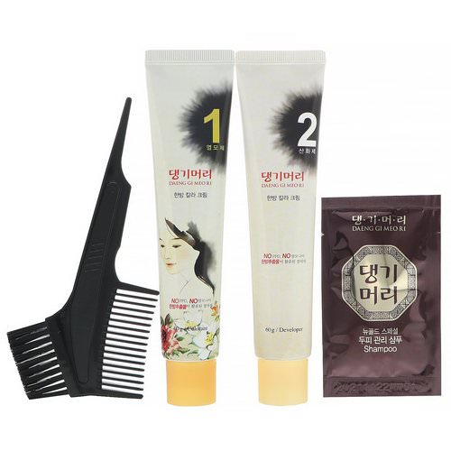 Doori Cosmetics, Daeng Gi Meo Ri, Medicinal Herb Hair Color, Dark Brown, 1 Kit Review