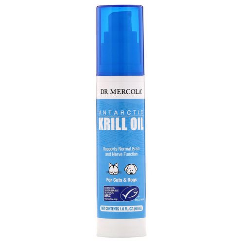 Dr. Mercola, Antarctic Krill Oil Liquid Pump for Cats & Dogs, 1.6 fl (48 ml) Review