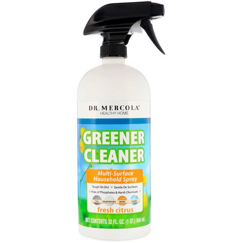 Dr. Mercola, Greener Cleaner, Multi Surface Household Spray, Fresh Citrus, 32 fl oz (946 ml) Review