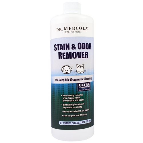 Dr. Mercola, Healthy Pets, Stain and Odor Remover, 24 fl oz (709 ml) Review