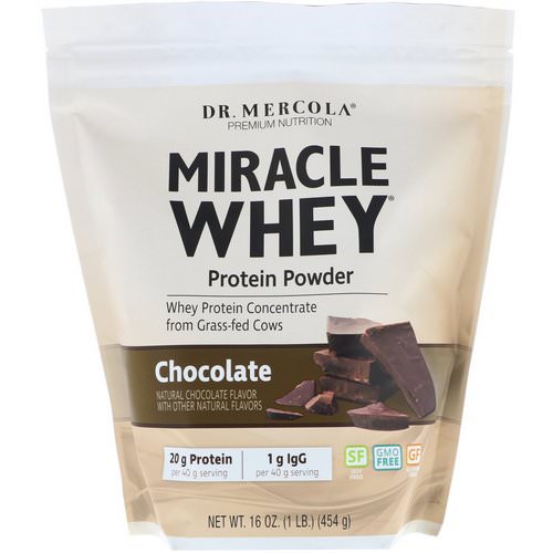 Dr. Mercola, Miracle Whey, Protein Powder, Chocolate, 1 lb (454 g) Review