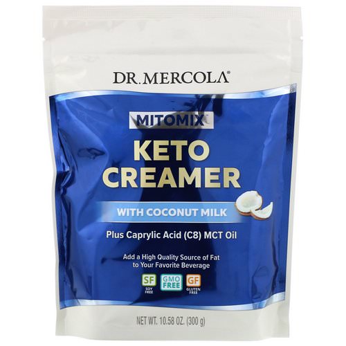 Dr. Mercola, Mitomix, Keto Creamer with Coconut Milk, 10.58 oz (300 g) Review