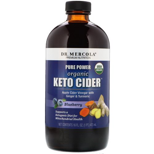 Dr. Mercola, Organic Keto Cider, Blueberry, 16 oz (473 ml) Review