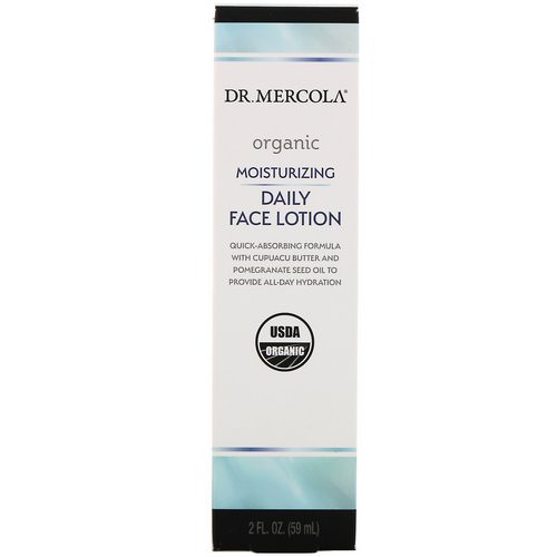 Dr. Mercola, Organic Moisturizing Daily Face Lotion, 2 fl oz (59 ml) Review
