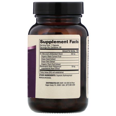 Resveratrol, Antioxidant Formulas, Antioxidants, Supplements