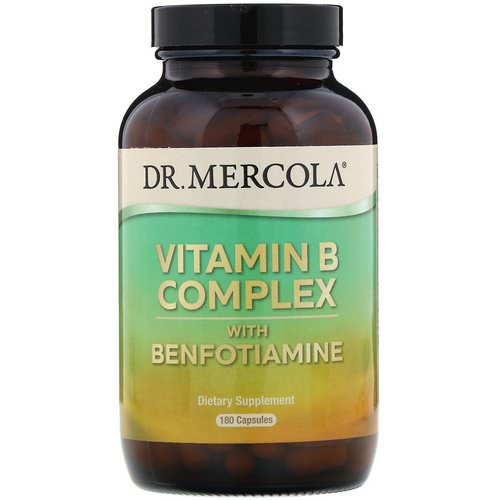Dr. Mercola, Vitamin B Complex with Benfotiamine, 180 Capsules Review