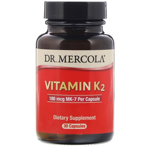 Dr. Mercola, Vitamin K2, 180 mcg, 30 Capsules Review