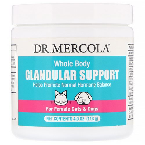 Dr. Mercola, Whole Body Glandular Support, For Female Cats & Dogs, 4.0 oz (113 g) Review
