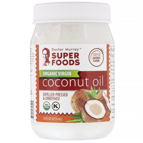 Dr. Murray's, Organic Virgin Coconut Oil, Expeller-Pressed & Unrefined, 16 fl oz (473 ml) Review
