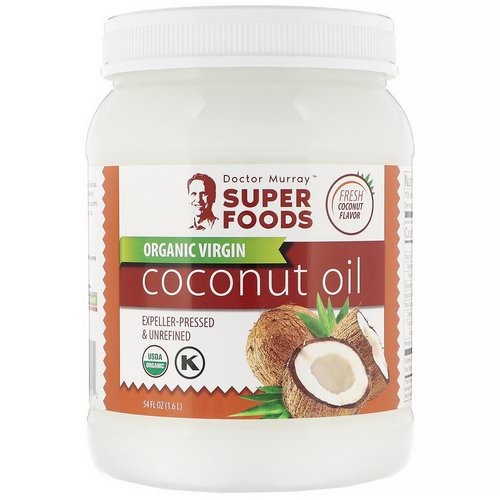 Dr. Murray's, Organic Virgin Coconut Oil, Expeller-Pressed & Unrefined, 54 fl oz (1.6 l) Review