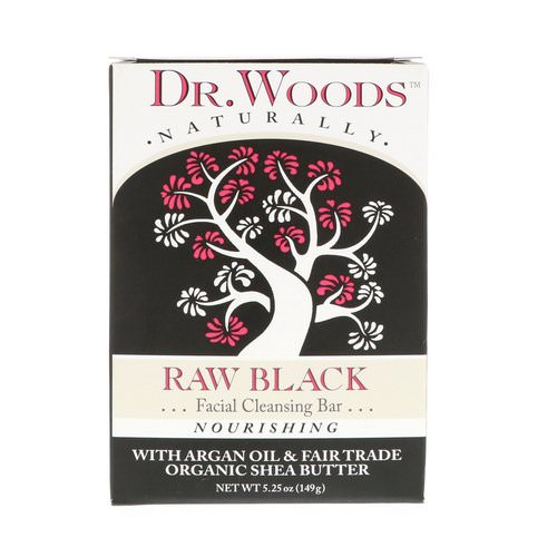 Dr. Woods, Raw Black Soap, Facial Cleansing Bar, 5.25 oz (149 g) Review