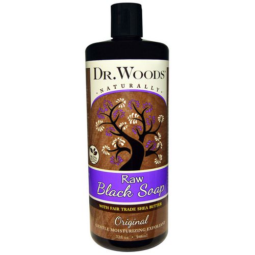 Dr. Woods, Raw Black Soap with Fair Trade Shea Butter, Fair Trade, Original, 32 fl oz (946 ml) Review