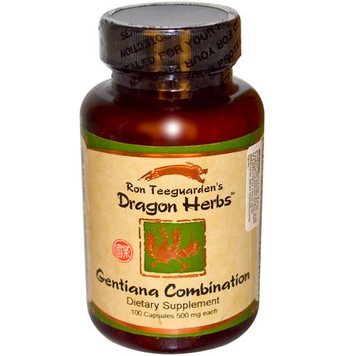 Dragon Herbs, Gentiana Combination, 500 mg Each, 100 Capsules Review