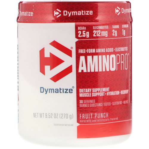 Dymatize Nutrition, AminoPro, Fruit Punch, 9.52 oz (270 g) Review