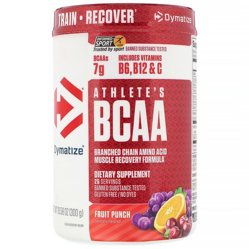 Dymatize Nutrition, Athlete's BCAA, Fruit Punch, 10.58 oz (300 g) Review