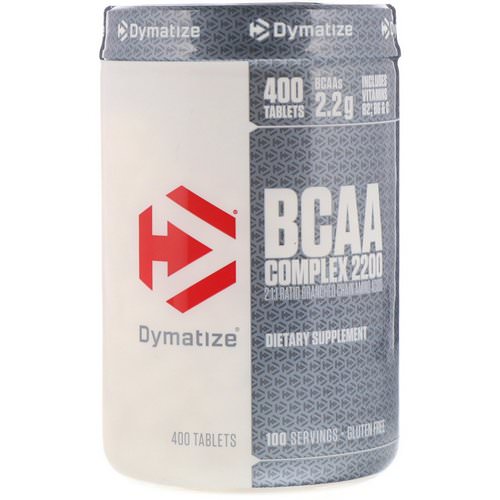 Dymatize Nutrition, BCAA Complex 2200, Branched Chain Amino Acids, 400 Tablets Review