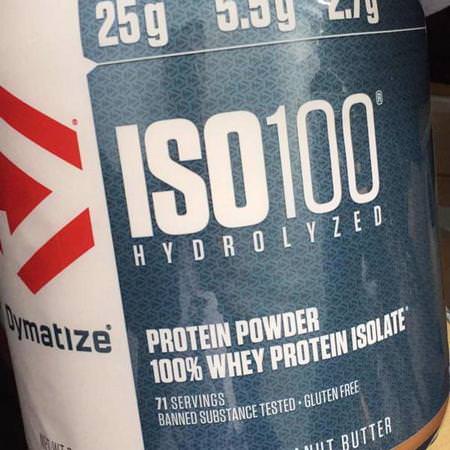 ISO 100 Hydrolyzed, Whey Protein Isolate, Chocolate Peanut Butter