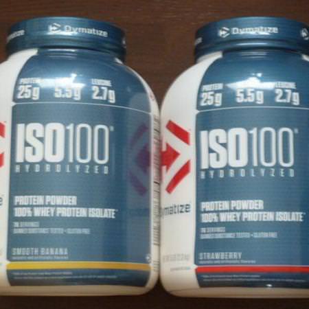 Dymatize Nutrition, ISO100 Hydrolyzed, 100% Whey Protein Isolate, Strawberry, 5 lbs (2.3 kg) Review