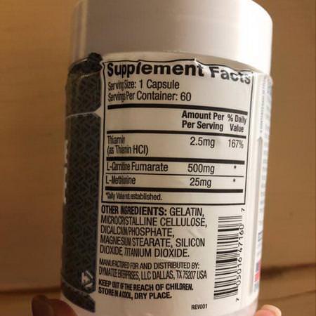 Supplements Amino Acids L-Carnitine Non Gmo Dymatize Nutrition