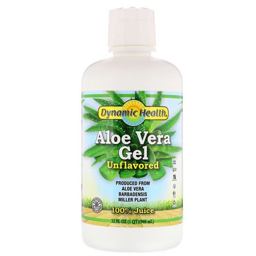 Dynamic Health Laboratories, Aloe Vera Gel, 100% Juice, Unflavored, 32 fl oz (946 ml) Review