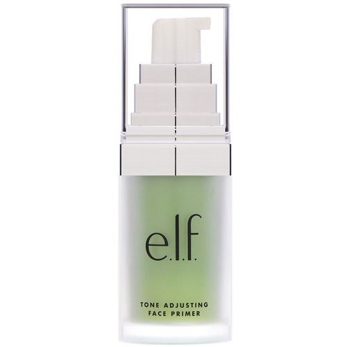 E.L.F, Tone Adjusting Face Primer, Neutralizing Green, 0.48 oz (13.7 g) Review