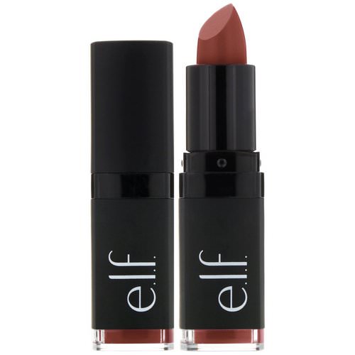 E.L.F, Velvet Matte, Lipstick, Blushing Brown, 0.14 oz (4.1 g) Review