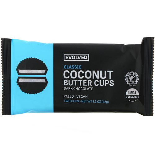 Evolved Chocolate, Dark Chocolate, Coconut Butter Cups, Classic, Two Cups, 1.5 oz (42 g) Review