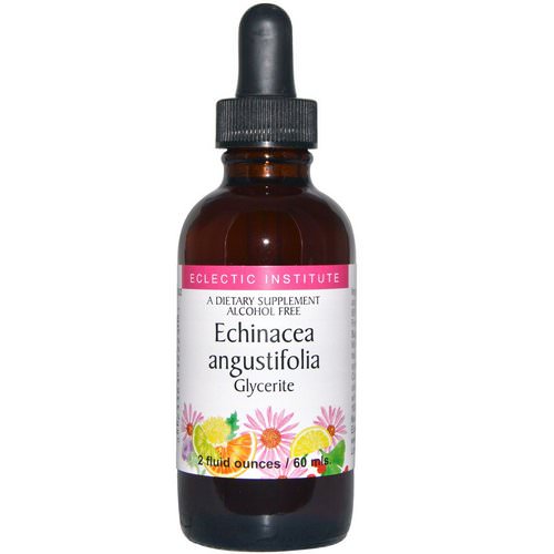Eclectic Institute, Echinacea Angustifolia Glycerite, Alcohol Free, 2 fl oz (60 ml) Review