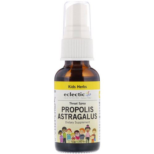 Eclectic Institute, Kids, Propolis Astragalus, Throat Spray, 1 fl oz (30 ml) Review