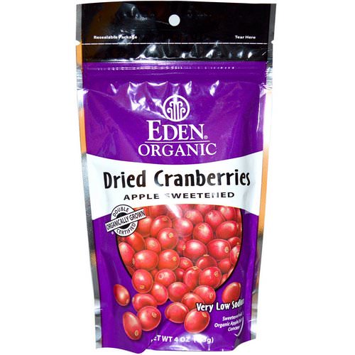 Eden Foods, Organic Dried Cranberries, 4 oz (113 g) Review