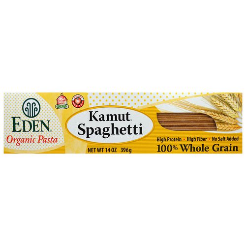 Eden Foods, Organic Pasta, Kamut Spaghetti, 100% Whole Grain, 14 oz (396 g) Review