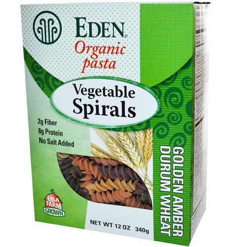 Eden Foods, Organic Pasta, Vegetable Spirals, 12 oz (340 g) Review