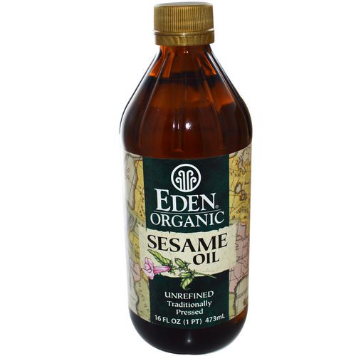 Eden Foods, Organic Sesame Oil, Unrefined, 16 fl oz (473 ml) Review