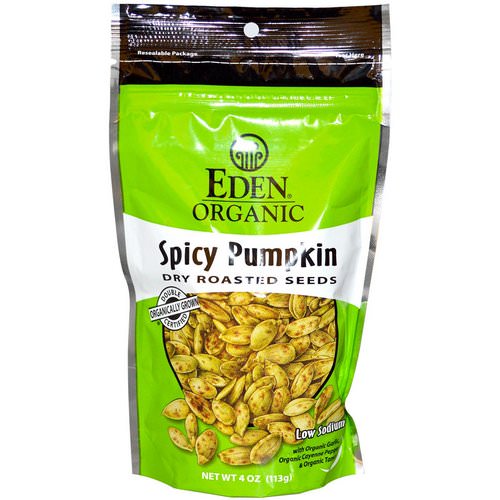 Eden Foods, Organic, Spicy Pumpkin Dry Roasted Seeds, 4 oz (113 g) Review