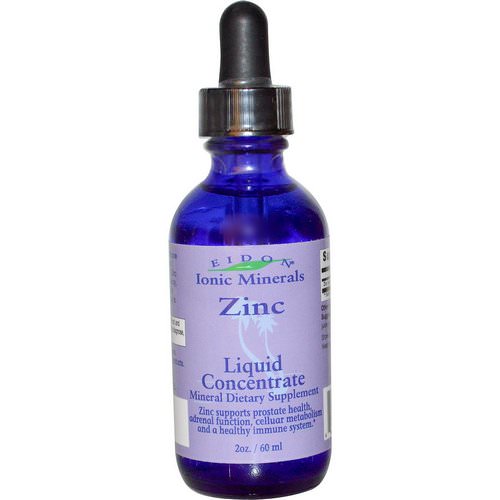 Eidon Mineral Supplements, Ionic Minerals, Zinc, Liquid Concentrate, 2 oz (60 ml) Review