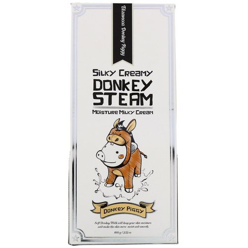 Elizavecca, Donkey Piggy, Silky Creamy Donkey Steam, Moisture Milky Cream, 3.53 oz (100 g) Review