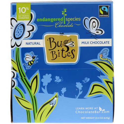 Endangered Species Chocolate, Bug Bites, Natural Milk Chocolate, 22.4 oz (635 g) Review