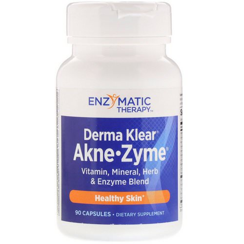 Nature's Way, Derma Klear Akne • Zyme, Healthy Skin, 90 Capsules Review