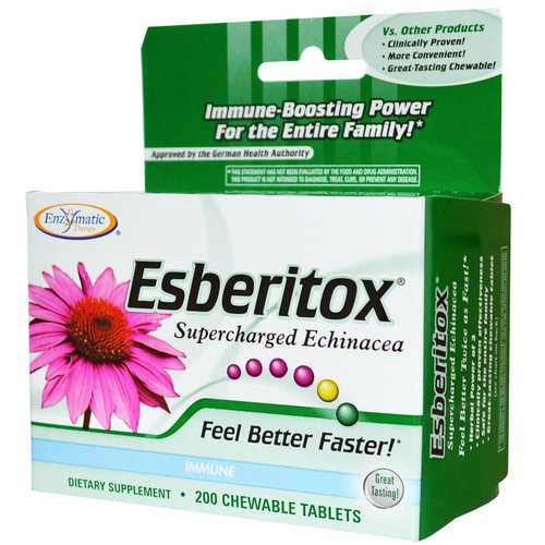 Nature's Way, Esberitox, Supercharged Echinacea, 200 Chewable Tablets Review