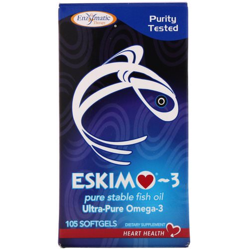 Enzymatic Therapy, Eskimo-3, Ultra-Pure Omega-3, 105 Softgels Review