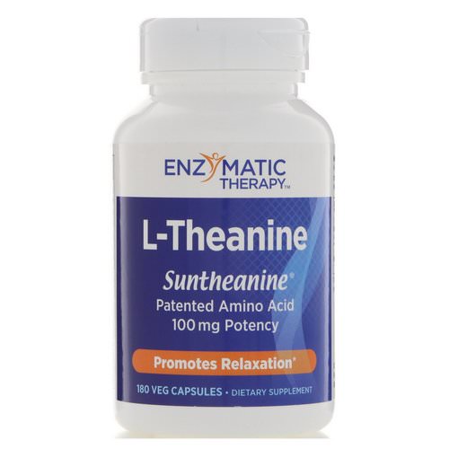 Enzymatic Therapy, L-Theanine, 180 Veg Capsules Review