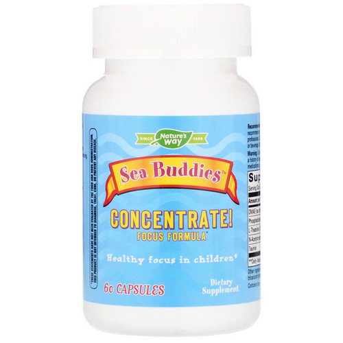 Nature's Way, Sea Buddies, Concentrate! Focus Formula, 60 Capsules Review