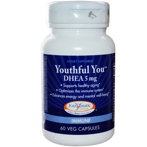 Enzymatic Therapy, Youthful You, DHEA, 5 mg, 60 Veggie Caps Review